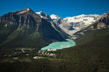 Lake Louise Aerial-Lake Louise,Ban-ff National Park Lake Louise Aerial-Lake Louise,Ban-ff National Park